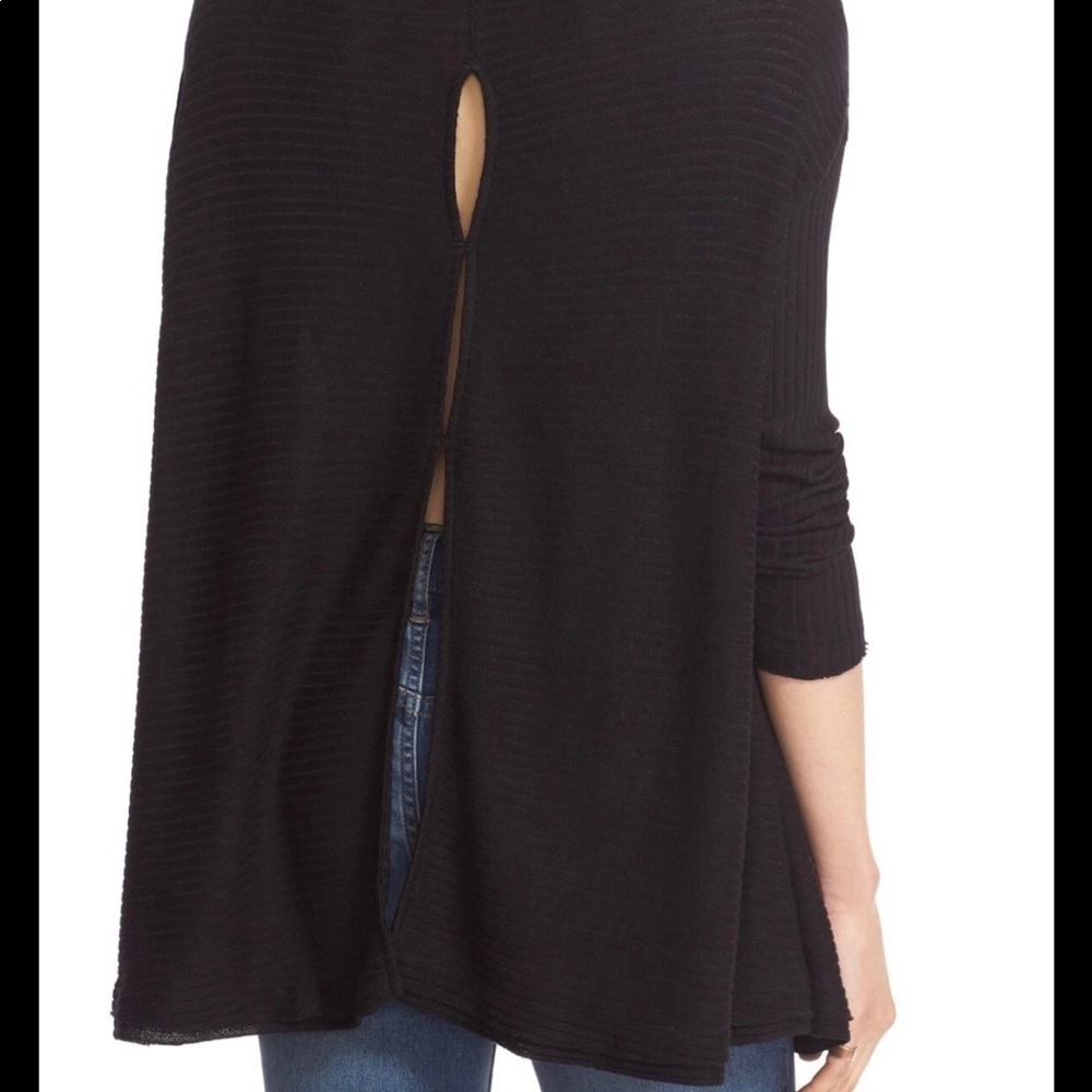 Free People lover ribbed split back top - Picture 3 of 6